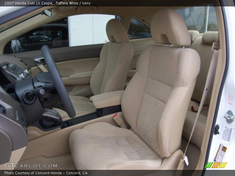 Taffeta White / Ivory 2007 Honda Civic LX Coupe