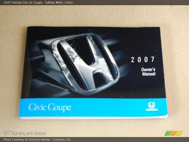 Taffeta White / Ivory 2007 Honda Civic LX Coupe