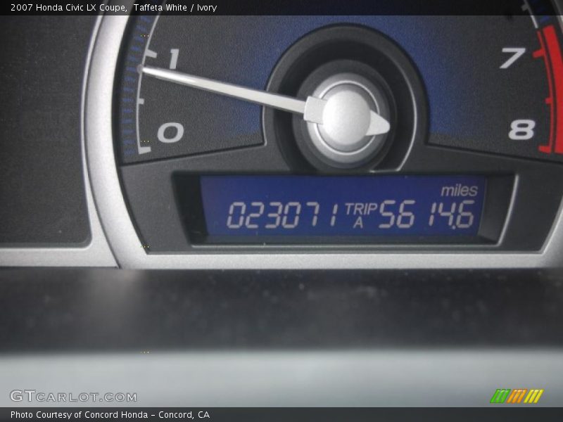 Taffeta White / Ivory 2007 Honda Civic LX Coupe