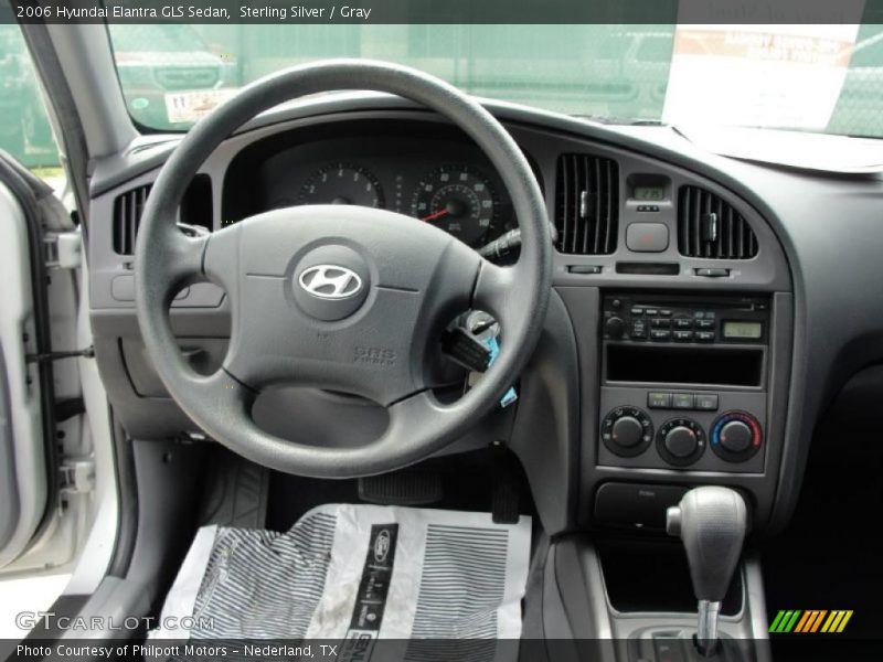 Sterling Silver / Gray 2006 Hyundai Elantra GLS Sedan