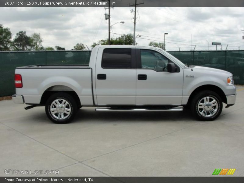 Silver Metallic / Medium Flint 2007 Ford F150 XLT SuperCrew