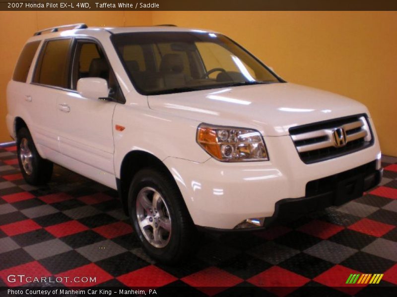 Taffeta White / Saddle 2007 Honda Pilot EX-L 4WD