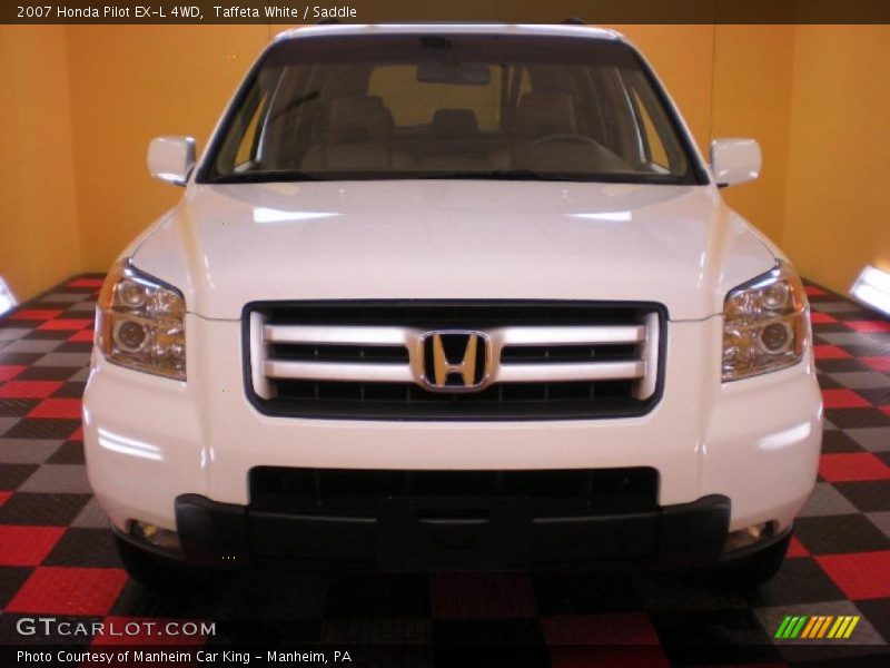 Taffeta White / Saddle 2007 Honda Pilot EX-L 4WD