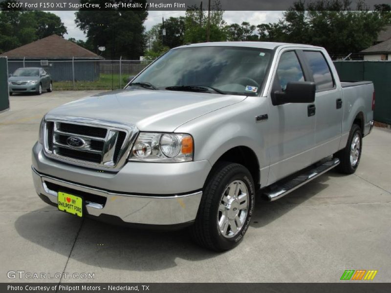 Silver Metallic / Medium Flint 2007 Ford F150 XLT SuperCrew