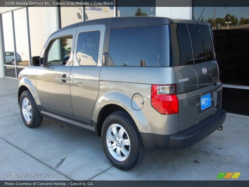 Galaxy Gray Metallic / Gray/Black 2008 Honda Element EX