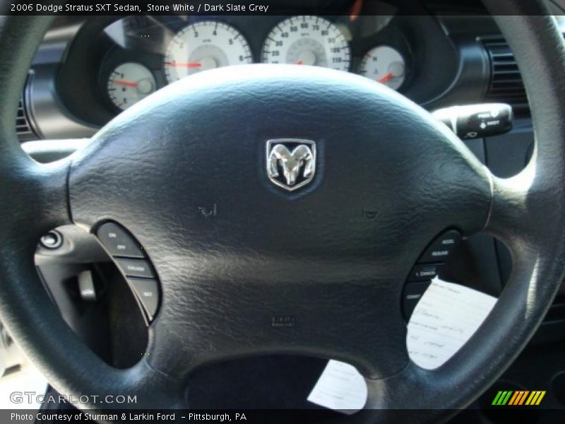 Stone White / Dark Slate Grey 2006 Dodge Stratus SXT Sedan