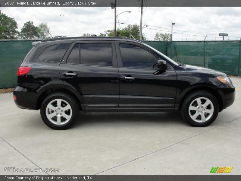 Ebony Black / Gray 2007 Hyundai Santa Fe Limited
