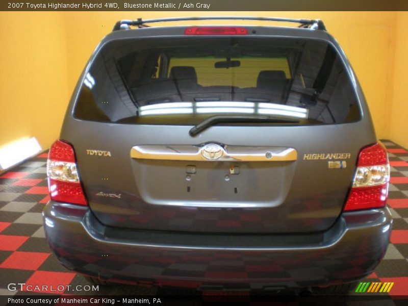 Bluestone Metallic / Ash Gray 2007 Toyota Highlander Hybrid 4WD