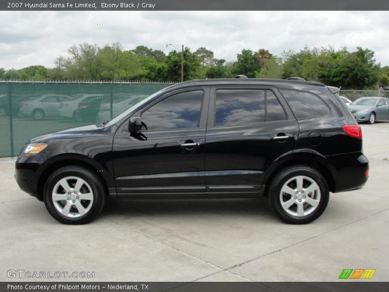 Ebony Black / Gray 2007 Hyundai Santa Fe Limited