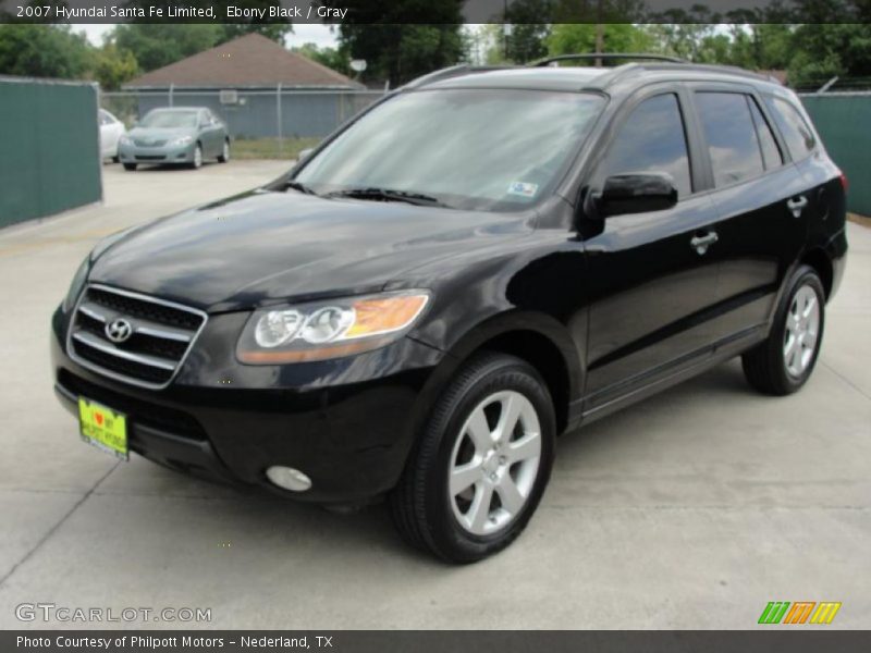 Ebony Black / Gray 2007 Hyundai Santa Fe Limited
