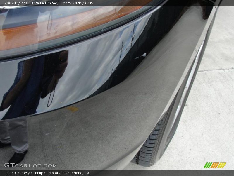 Ebony Black / Gray 2007 Hyundai Santa Fe Limited