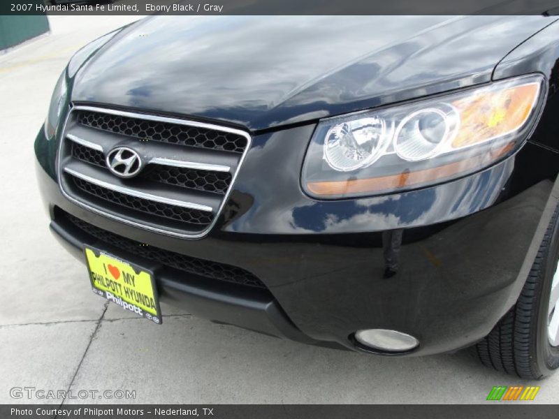 Ebony Black / Gray 2007 Hyundai Santa Fe Limited
