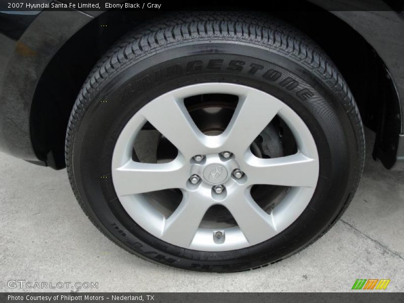 Ebony Black / Gray 2007 Hyundai Santa Fe Limited