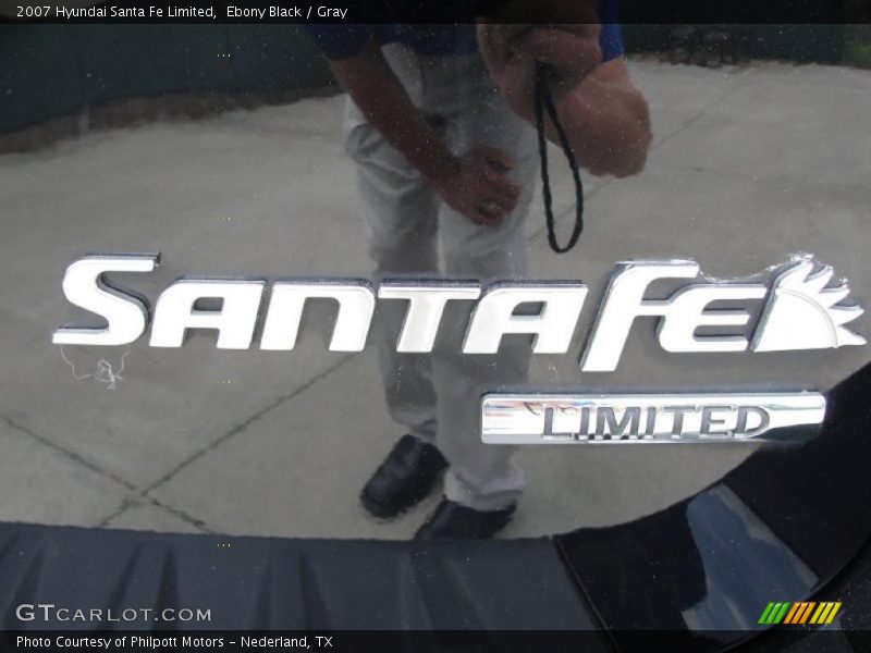 Ebony Black / Gray 2007 Hyundai Santa Fe Limited