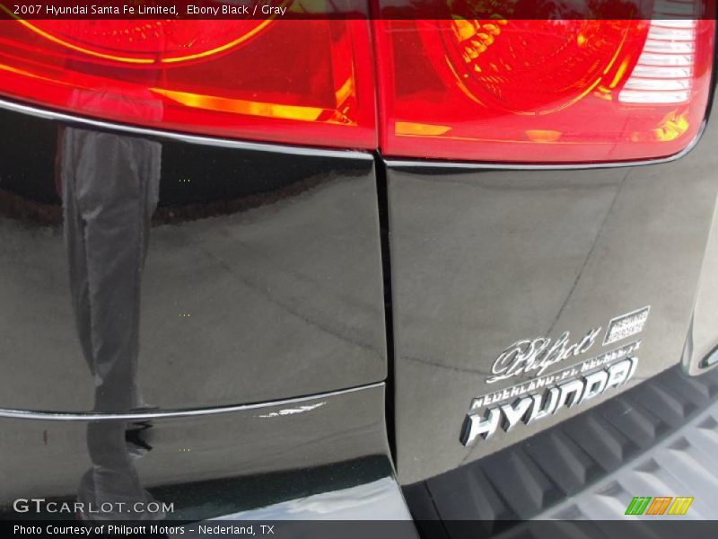 Ebony Black / Gray 2007 Hyundai Santa Fe Limited