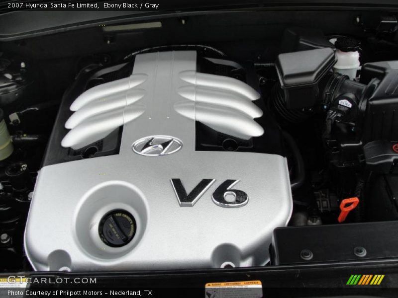 Ebony Black / Gray 2007 Hyundai Santa Fe Limited