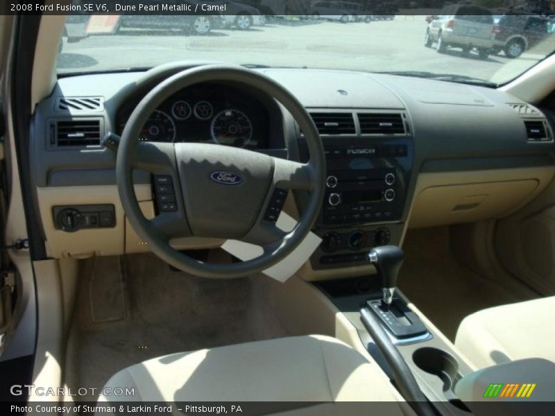 Dune Pearl Metallic / Camel 2008 Ford Fusion SE V6