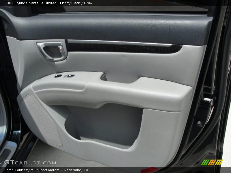 Ebony Black / Gray 2007 Hyundai Santa Fe Limited