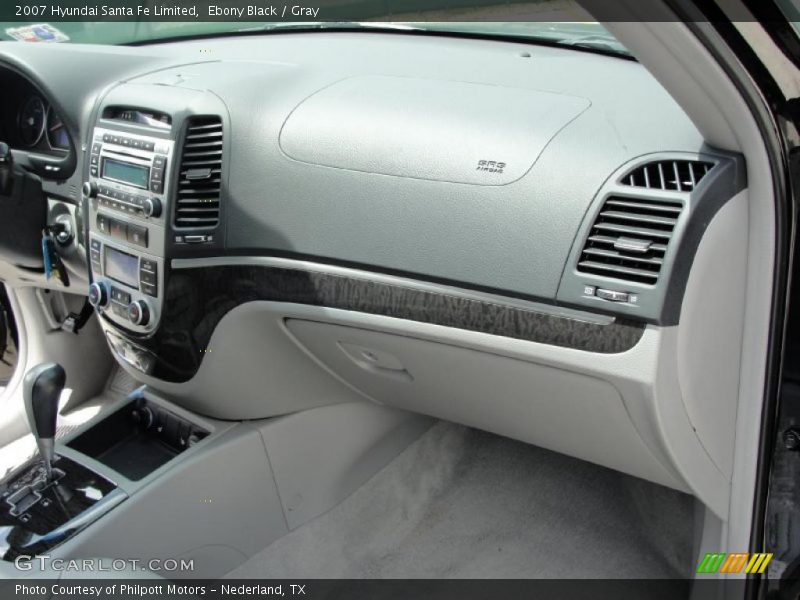 Ebony Black / Gray 2007 Hyundai Santa Fe Limited