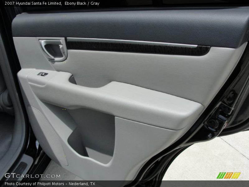 Ebony Black / Gray 2007 Hyundai Santa Fe Limited