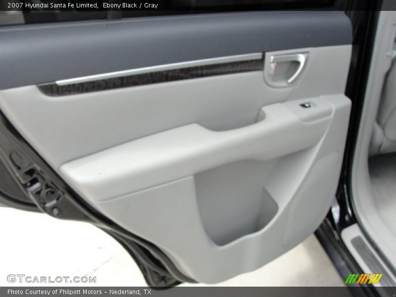 Ebony Black / Gray 2007 Hyundai Santa Fe Limited