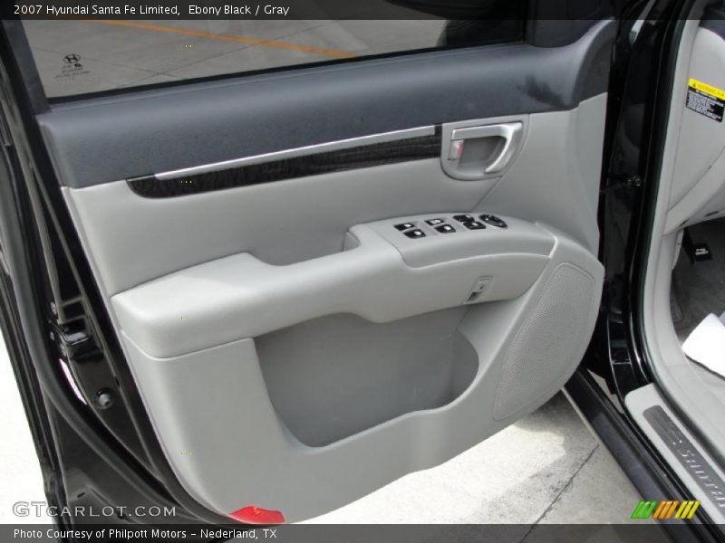 Ebony Black / Gray 2007 Hyundai Santa Fe Limited