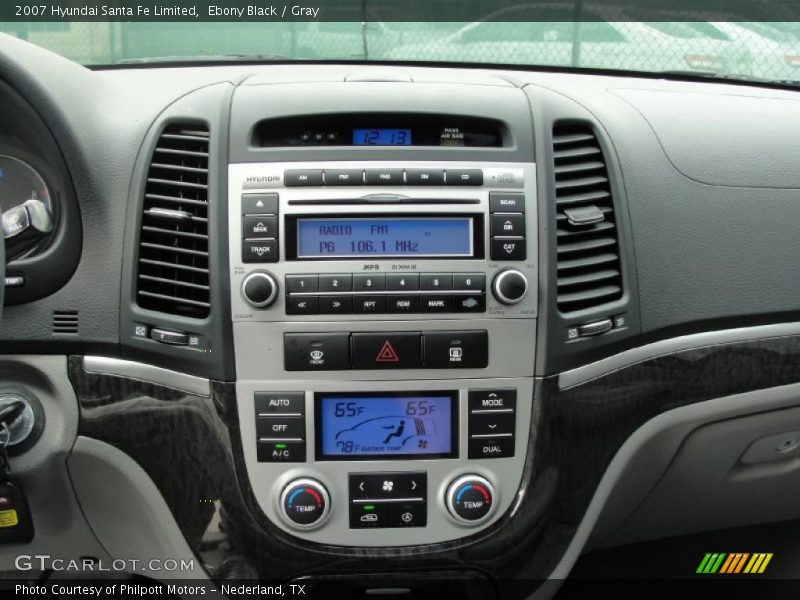 Ebony Black / Gray 2007 Hyundai Santa Fe Limited