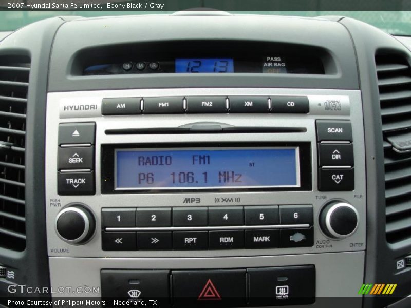 Ebony Black / Gray 2007 Hyundai Santa Fe Limited