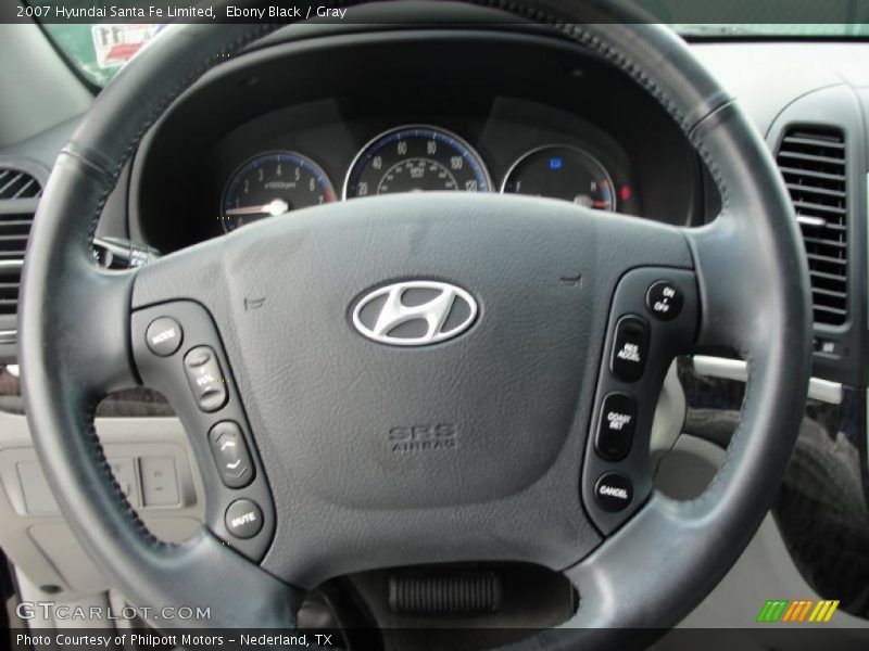 Ebony Black / Gray 2007 Hyundai Santa Fe Limited