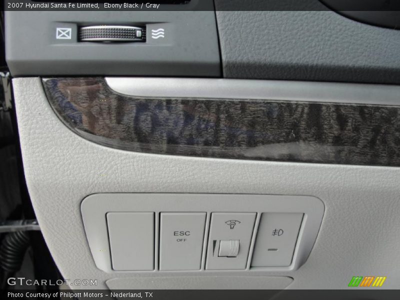 Ebony Black / Gray 2007 Hyundai Santa Fe Limited
