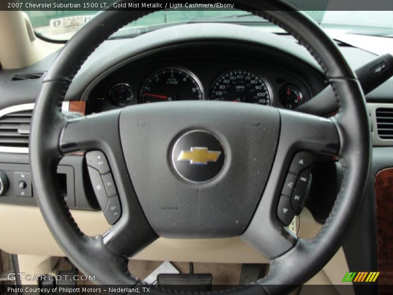 Gold Mist Metallic / Light Cashmere/Ebony 2007 Chevrolet Suburban 1500 LT