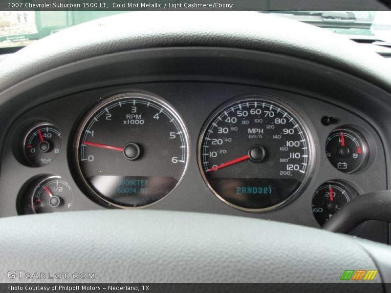 Gold Mist Metallic / Light Cashmere/Ebony 2007 Chevrolet Suburban 1500 LT