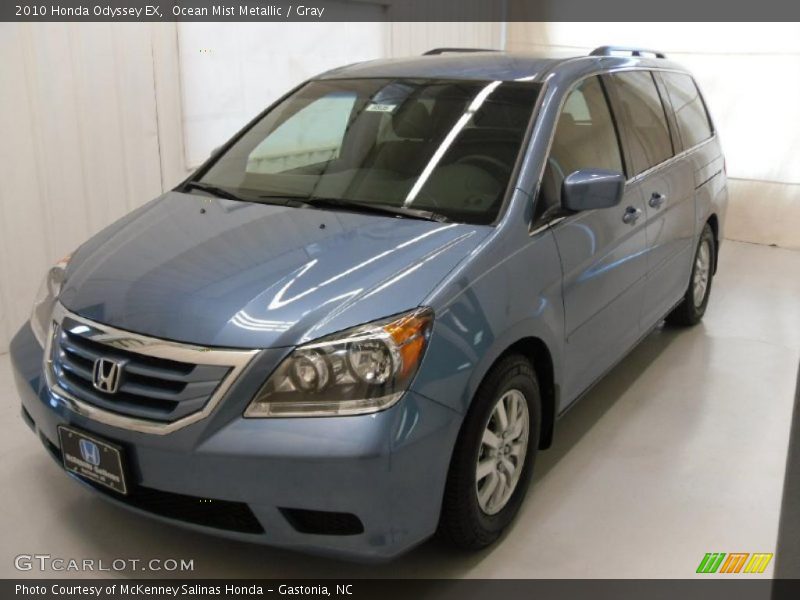 Ocean Mist Metallic / Gray 2010 Honda Odyssey EX