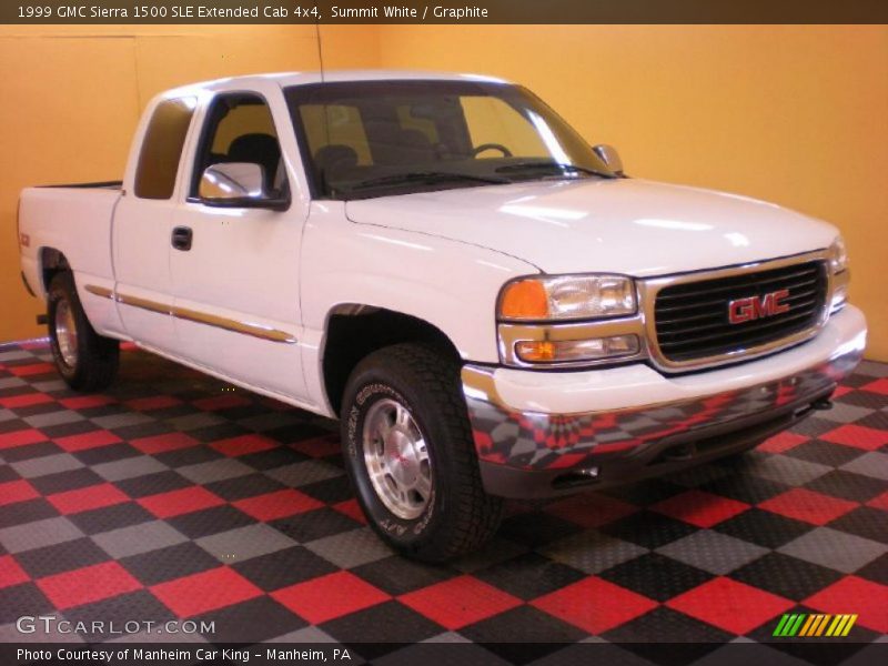 Summit White / Graphite 1999 GMC Sierra 1500 SLE Extended Cab 4x4