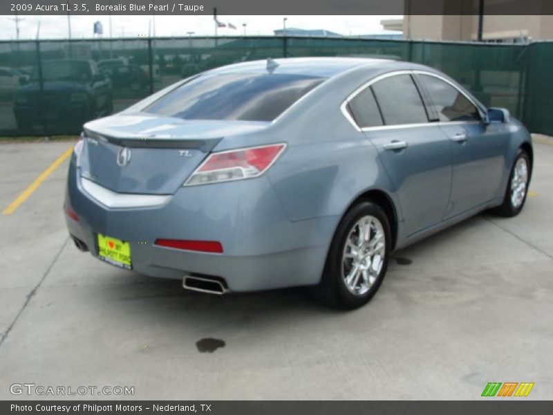 Borealis Blue Pearl / Taupe 2009 Acura TL 3.5