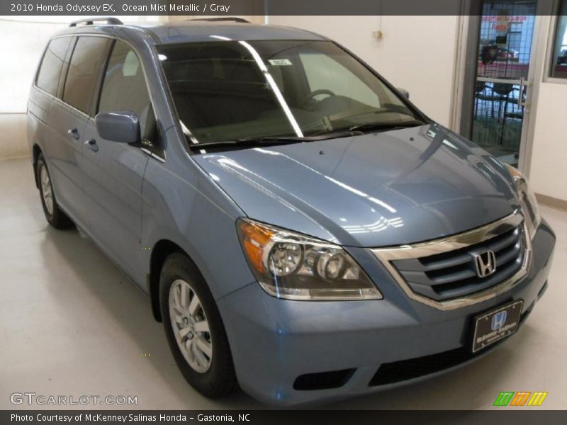 Ocean Mist Metallic / Gray 2010 Honda Odyssey EX