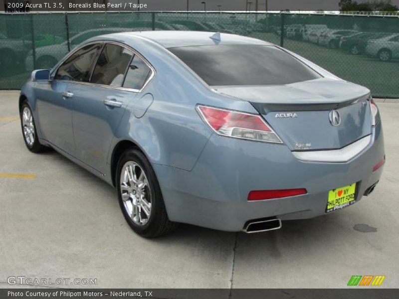 Borealis Blue Pearl / Taupe 2009 Acura TL 3.5