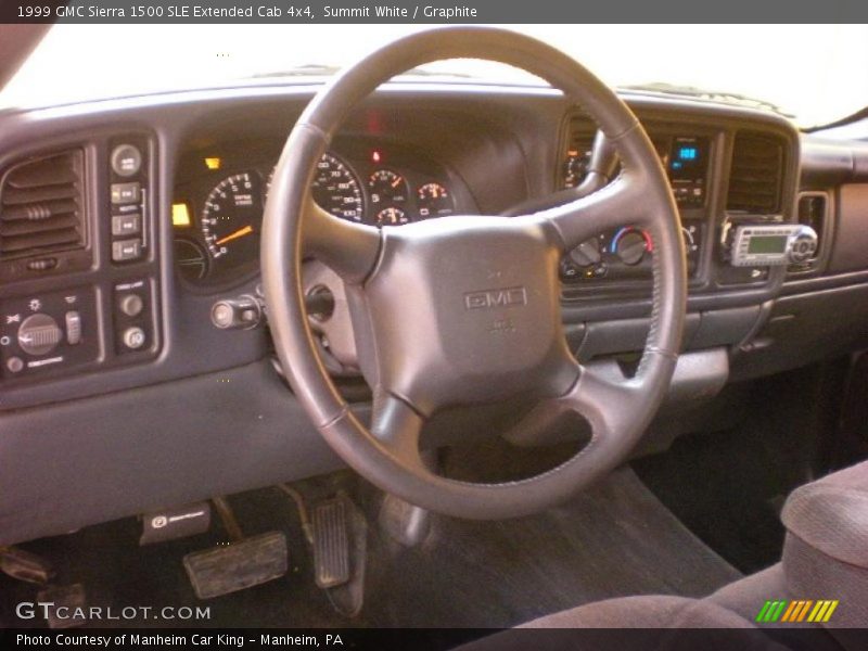 Summit White / Graphite 1999 GMC Sierra 1500 SLE Extended Cab 4x4