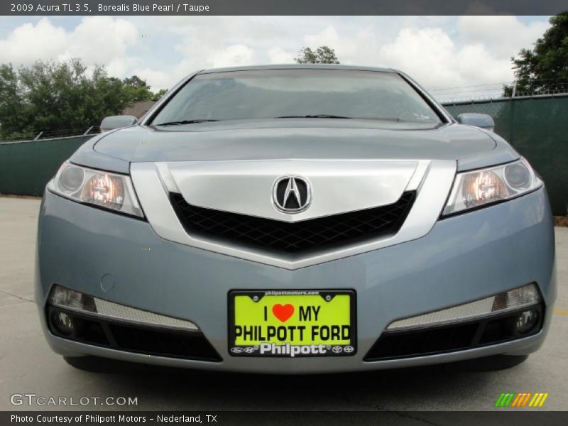 Borealis Blue Pearl / Taupe 2009 Acura TL 3.5