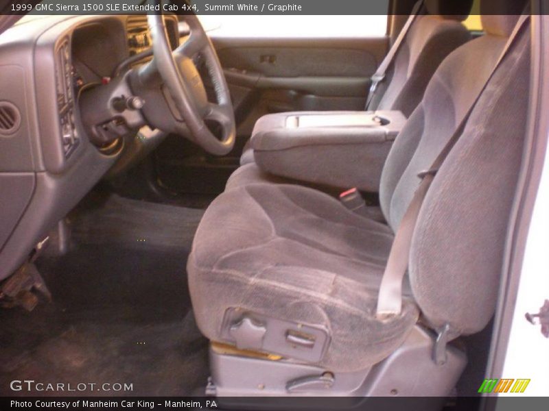 Summit White / Graphite 1999 GMC Sierra 1500 SLE Extended Cab 4x4