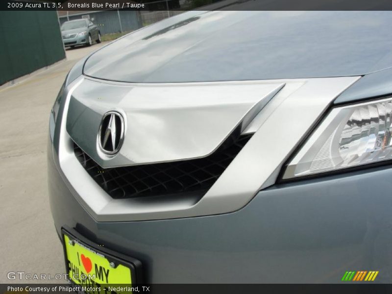 Borealis Blue Pearl / Taupe 2009 Acura TL 3.5