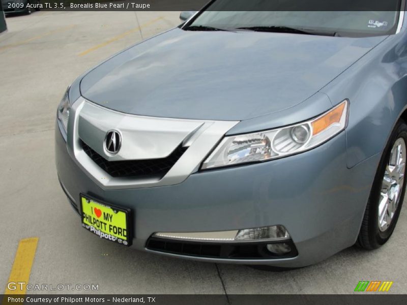 Borealis Blue Pearl / Taupe 2009 Acura TL 3.5