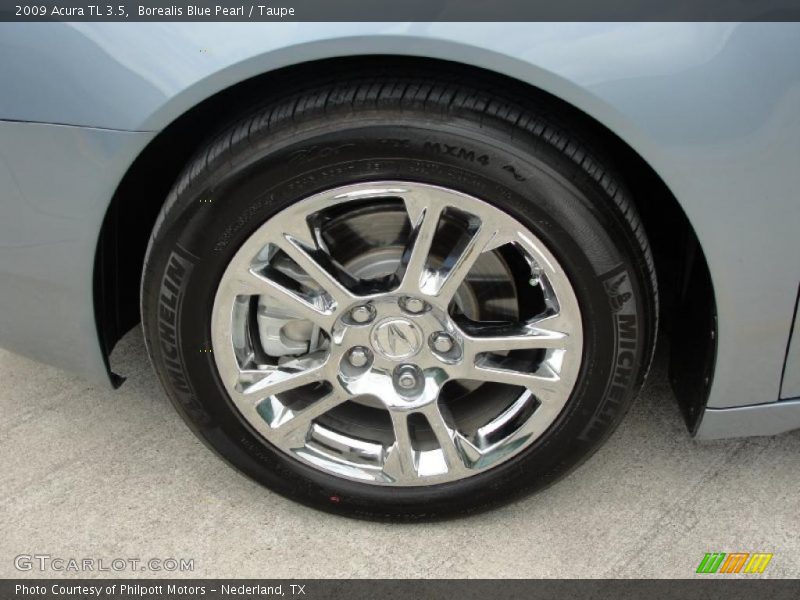 Borealis Blue Pearl / Taupe 2009 Acura TL 3.5