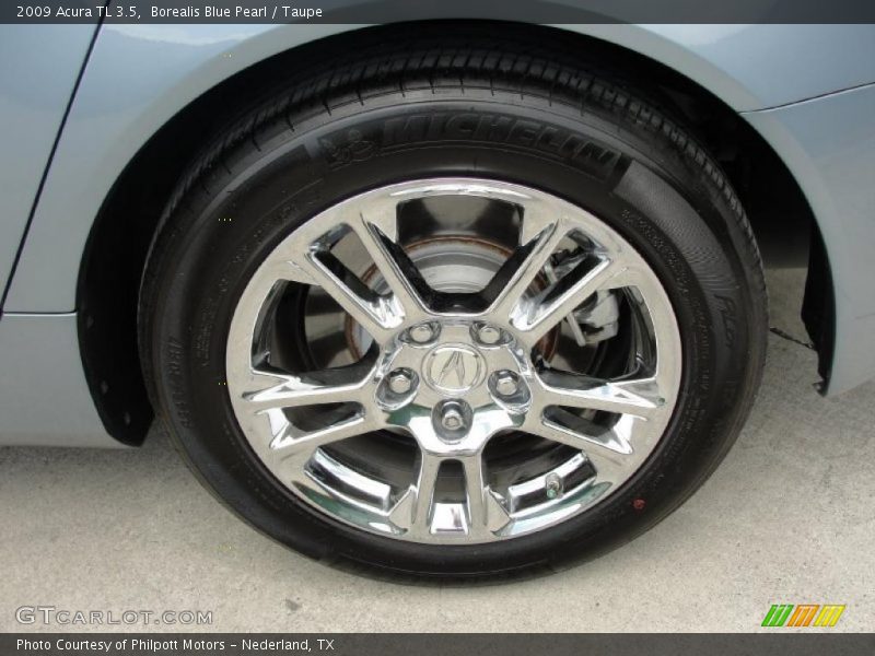 Borealis Blue Pearl / Taupe 2009 Acura TL 3.5