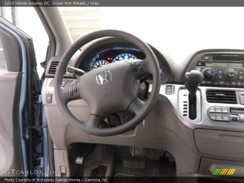 Ocean Mist Metallic / Gray 2010 Honda Odyssey EX