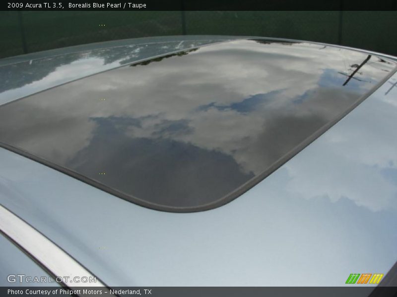 Borealis Blue Pearl / Taupe 2009 Acura TL 3.5
