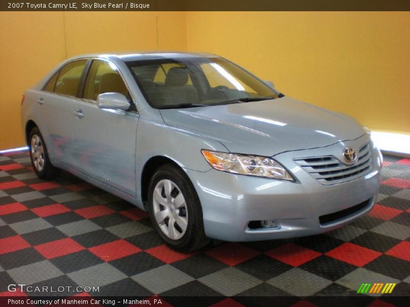 Sky Blue Pearl / Bisque 2007 Toyota Camry LE
