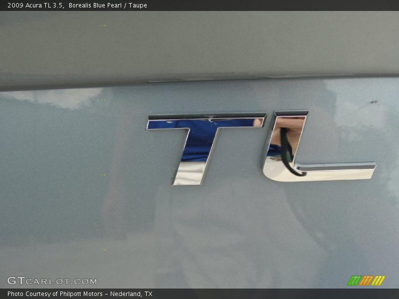 Borealis Blue Pearl / Taupe 2009 Acura TL 3.5