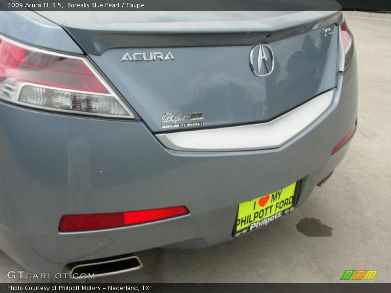 Borealis Blue Pearl / Taupe 2009 Acura TL 3.5