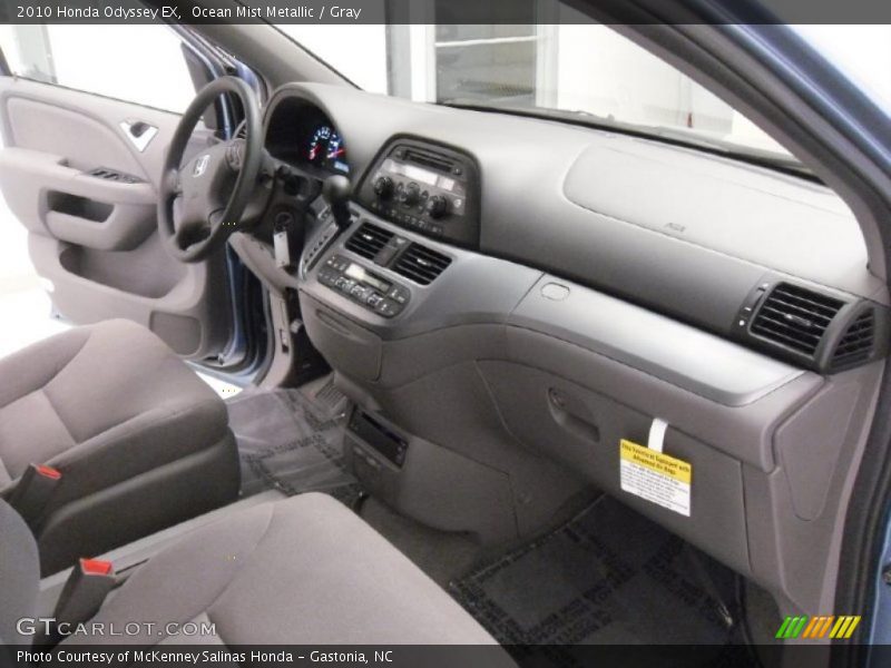 Ocean Mist Metallic / Gray 2010 Honda Odyssey EX